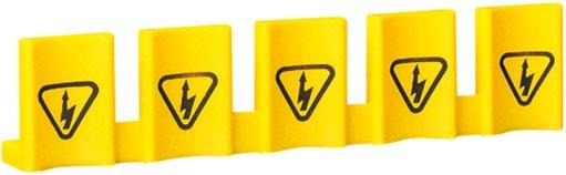 Berührungsschutzabdeckung mit Symbol gelb 