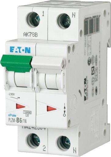 LS-Schutzschalter 2-polig 10kA C-Char 6A 2TE 