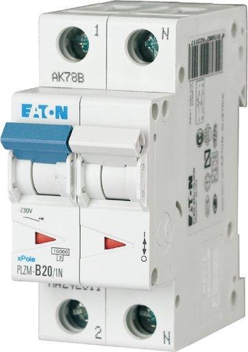 LS-Schutzschalter 2-polig 10kA C-Char 20A 2TE 