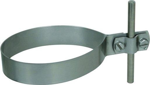 Regenrohrschelle Ø = 120 mm mit Überleger Nirosta 
