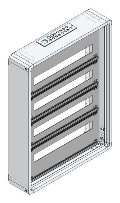 AP-Installations-Flachverteiler Einsatz 4EBS (88TE) 