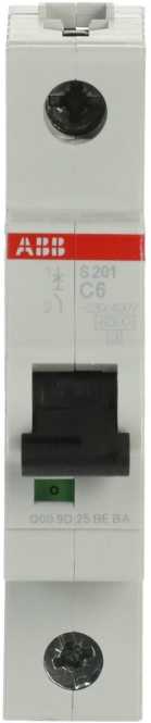 LS-Schutzschalter 1-polig 6kA C-Char 6A 1TE 