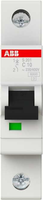 LS-Schutzschalter 1-polig 6kA C-Char 10A 1TE 