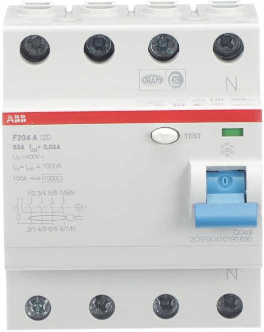 FI-Schutzschalter  63A 4-polig 30mA Typ A 