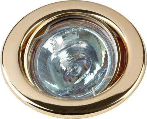 NV Einbaustrahler GX5,3/20,50W gold 
