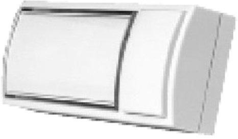 Montilux 2154 Klingeltaster mit Namensschild 32x90x18,5 mm weiß 