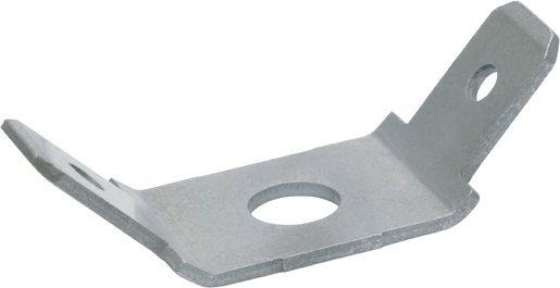 Flachstecker mit Befestigungsloch verzinnt 