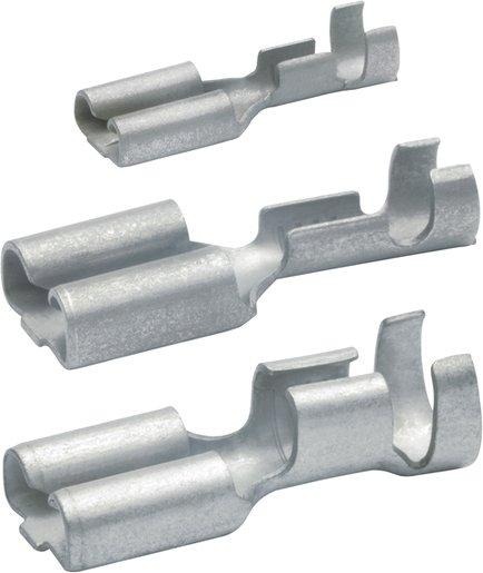 Flachsteckhülse DIN 46247 Teil 3 1,5-2,5 mm² 6,3x0,8 mm CuZn 
