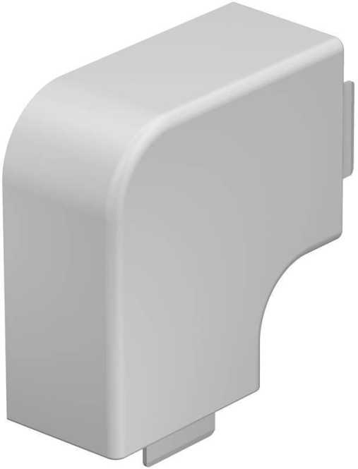 Flachwinkelhaube 40x60mm PVC reinweiß RAL 9010 