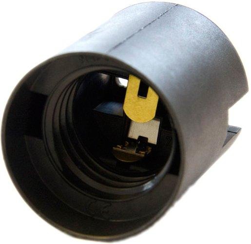 Steckanschluss Fassung Schwarz 