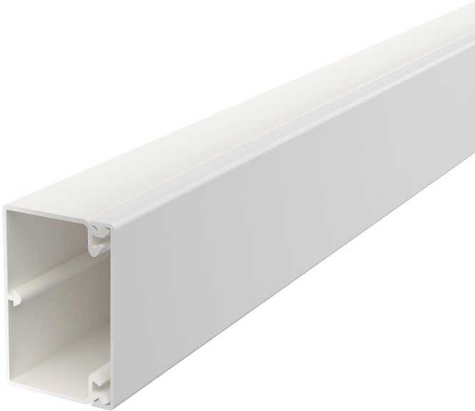 Leitungsführungskanal mit Bodenlochung 40x60 mm reinweiß 