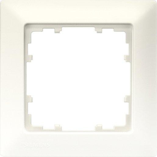 1-fach Rahmen DELTA line titanweiß 80x80mm 