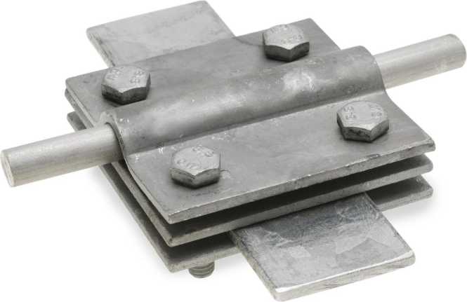 Kreuzklemme rd/fl 8-10/30mm M6x25 fv 