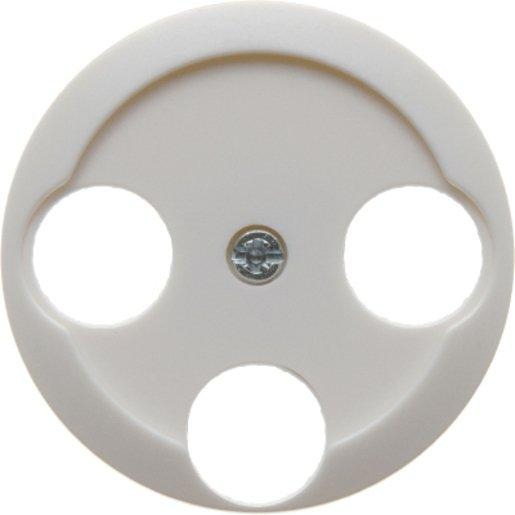 Zentralstück für Antennen-Steckdose 3Loch Serie 1930/Glasserie/Palazzo 