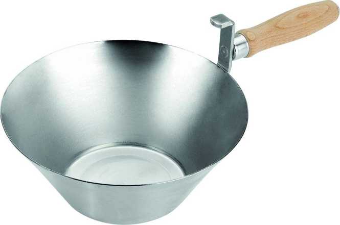 Gipspfanne aus Stahlblech Höhe 75mm Durchmesser 180mm feuerverzinkt 