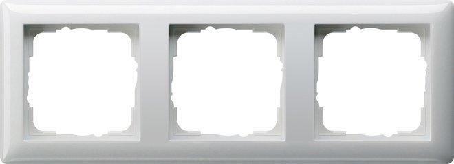 3-fach Abdeckrahmen für Standard 55 reinweiß 