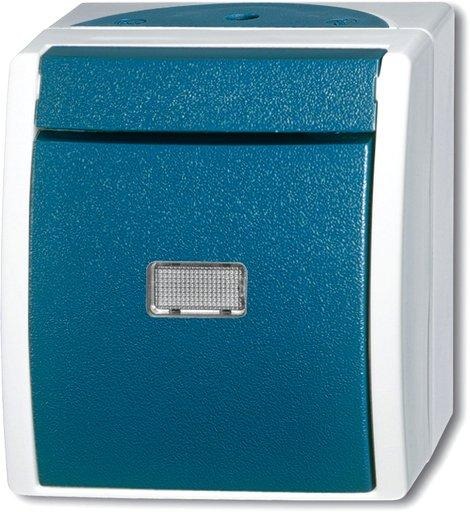 Aufputz Wippschalter Wechselschalter mit Beleuchtung 