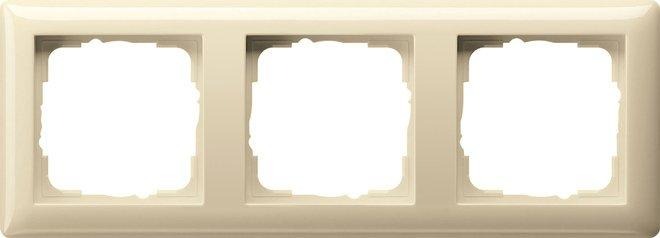 3-fach Abdeckrahmen für Standard 55 cremeweiß 