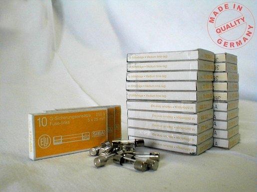 G-Sicherung mittelträge 5x25mm 250V 6,3A 