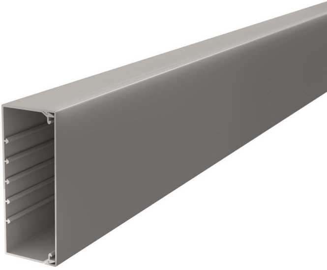 Leitungsführungskanal mit Bodenlochung 60x150 mm steingrau 