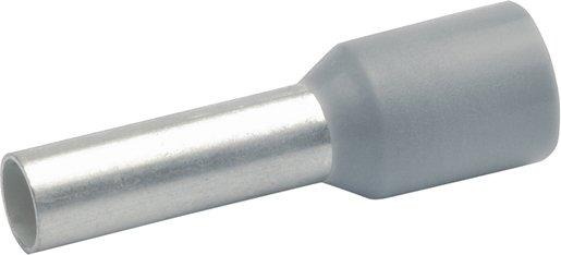 Isolierte Aderendhülse DIN 46228 Teil 4 halogenfrei grau 