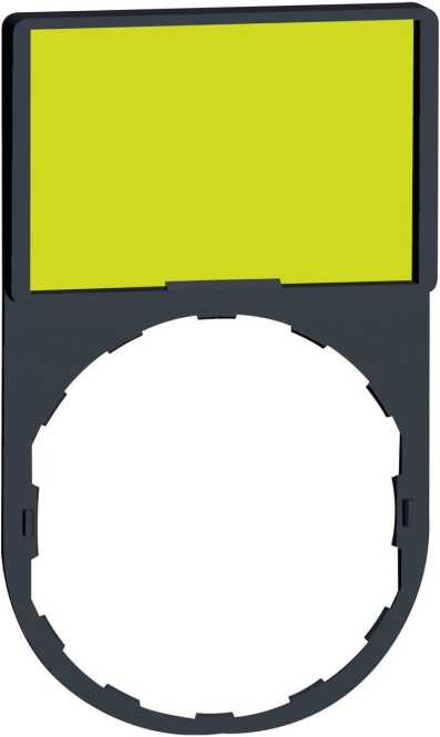 Schildträger mit Leerschild flach weiß 
