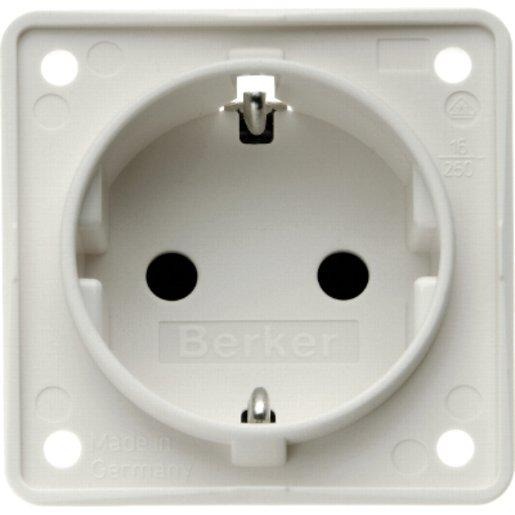 SCHUKO-Steckdose Integro - polarweiß/ matt 