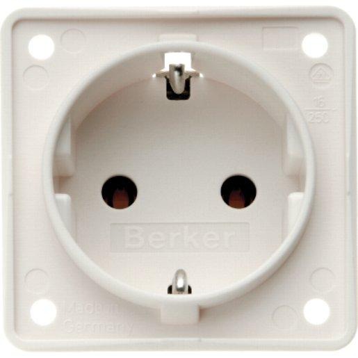 SCHUKO-Steckdose Integro - polarweiß/ matt 