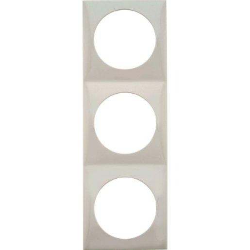 Abdeckrahmen 3-fach Integro Flow polarweiß / glänzend 