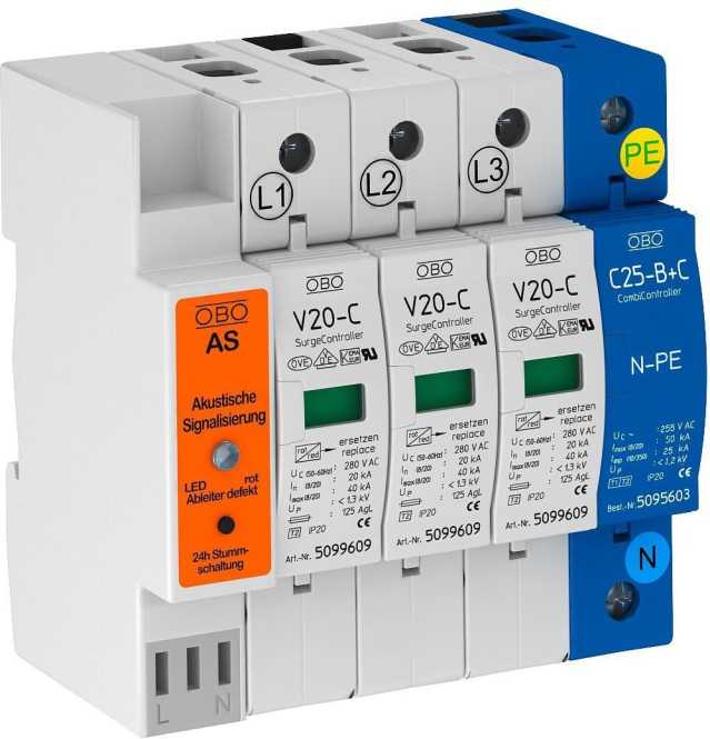 SurgeController V20 mit Akustiksignalisierung 280V 