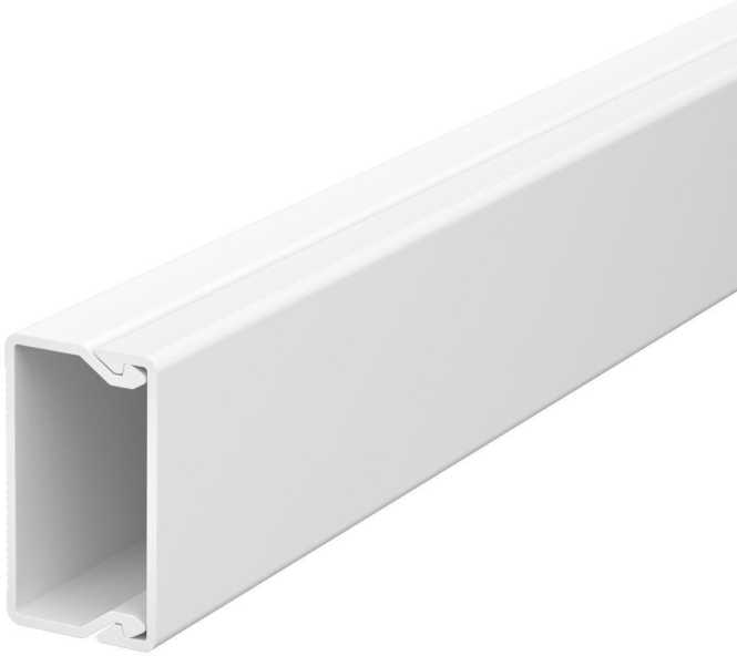 Leitungsführungskanal mit Bodenlochung 20x35 mm reinweiß 