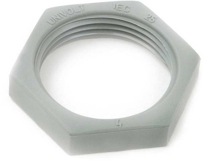 Gegenmutter M63x1,5 für Befestigung von Rohrverschraubungen grau 