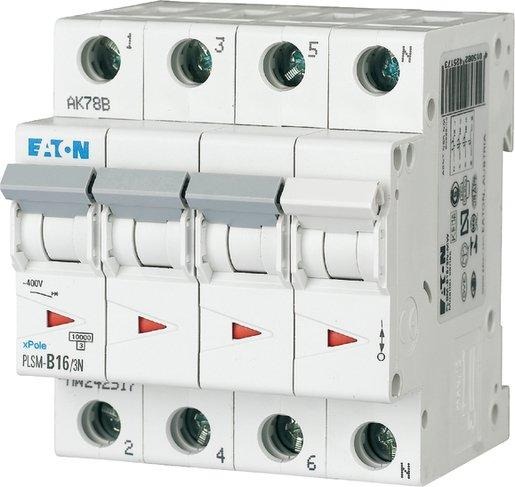 LS-Schutzschalter 4-polig 10kA D-Char 16A 4TE 