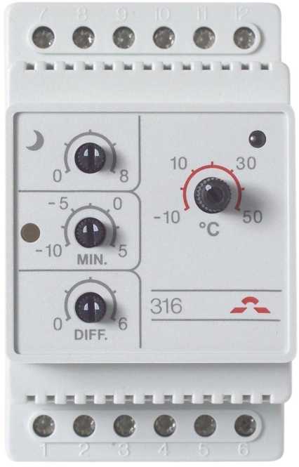 Thermostat Devireg 316 Devi 19113216 -10 b. +30°C 