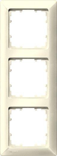 3-fach Rahmen DELTA line elektroweiß 222x80mm 