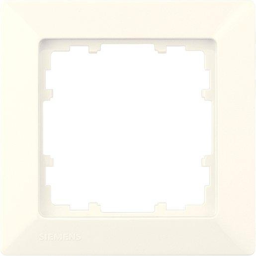 1-fach Rahmen DELTA line elektroweiß 80x80mm 