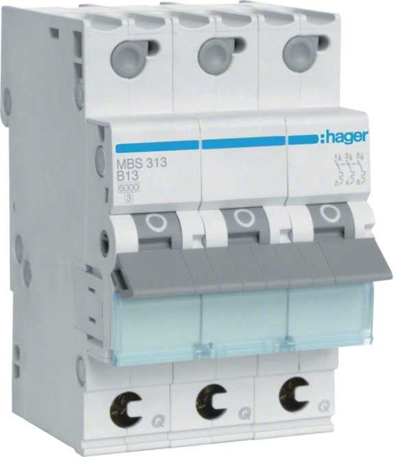 LS-Schutzschalter 3-polig 6kA B-Char 13A 3TE QuickConnect 
