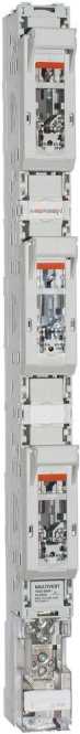 MULTIVERT NH-Lastschaltleiste Gr.00 160A 3x1-polig SAS185 M8 