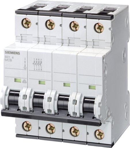 LS-Schutzschalter 4-polig 6kA /15kA C-Char 16A 4TE 