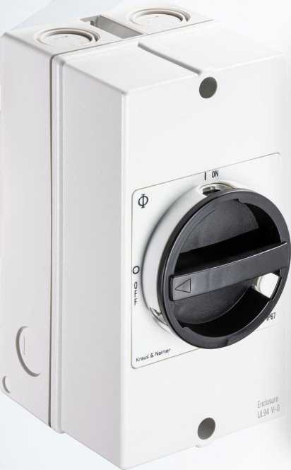 Reparaturschalter 32 A 11kW 3-polig 2 Hilfskontakte 1Ö + 1S 