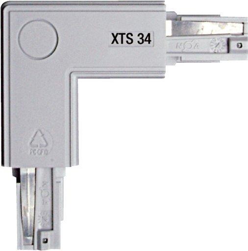 NOA Eckverbinder grau 90° Schutzleiter links/außen XTS 34-1 