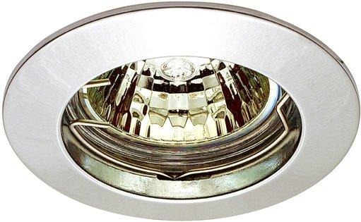 Einbaustrahler chrom 1xQPAR 16 50W GU10 starr Aludruckguß inkl.30cm 