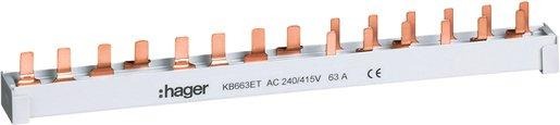 Phasenschiene 10 mm² 4-polig 63A KB663ET 