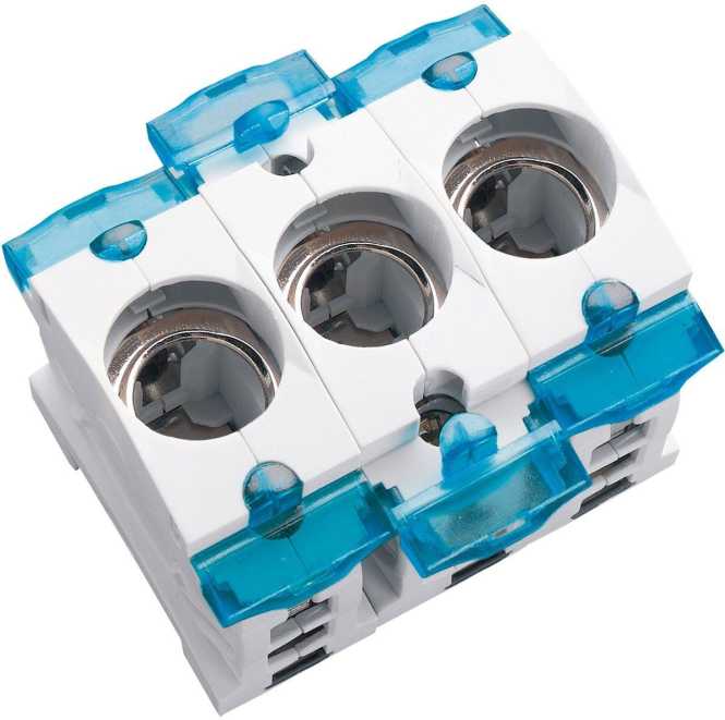 Einbau-Sicherungssockel D02 E18 63A 3polig 31306 