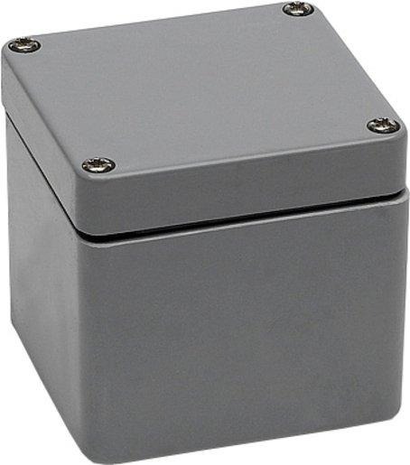 Klemmengehäuse Alu-Druckguß RAL7001 silbergrau IP65 75 x 80 x 57 mm 