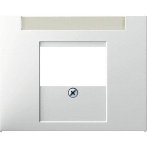 Zentralstück für TDO-Steckdose K. 1 polarweiß glänzend 