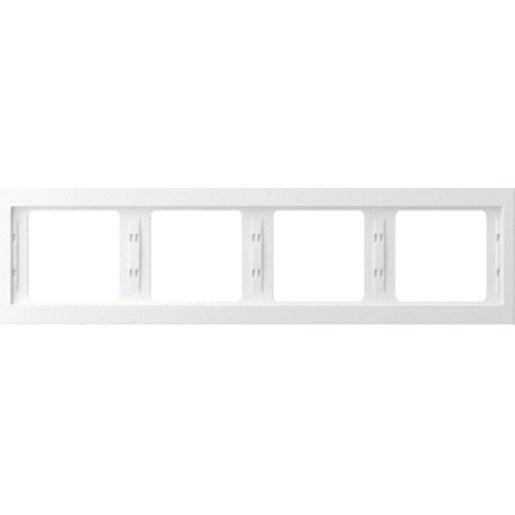 Abdeckrahmen 4-fach K.1 - polarweiß/ glänzend 
