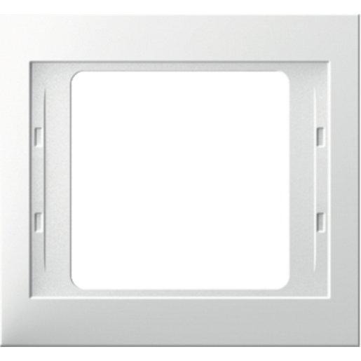 Abdeckrahmen 1-fach K.1 - polarweiß/ glänzend 