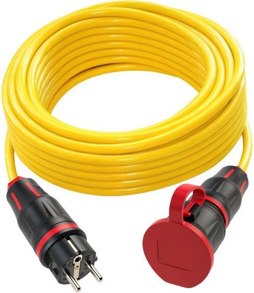 PVC-Baustellen-Verlängerungsleitung 10 m K35 3G1,5 mit Vollgummistecker/Kupplung 