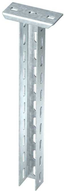 Hängestiel mit angeschweißter Kopfplatte Stahl tauchfeuerverzinkt 50x50x500 mm 